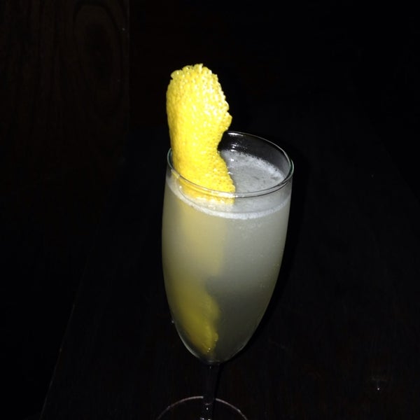 A real speakeasy with a "live" menu, the girl is so welcoming and I just told her I want a little bit gin and champaign and she got me this lovely French 75