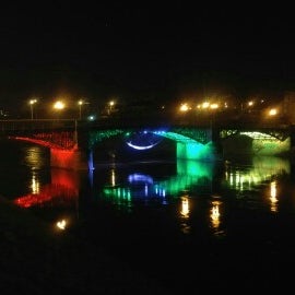 Foto scattata a Žvėryno tiltas | Žvėrynas bridge da Laurynas B. il 3/14/2017