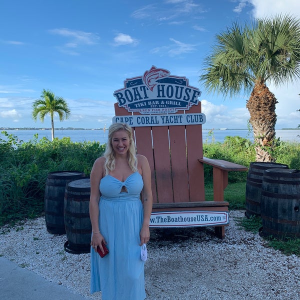 Photo taken at Boat House Tiki Bar &amp; Grill by Kelsey R. on 10/12/2020
