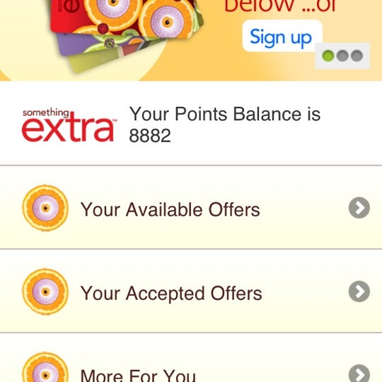 There is now an app for the new Something Extra program! Check your point balance, view and accept available offers, make a shopping list and more!