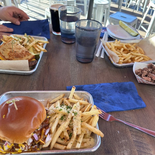 Some of the best food I’ve had. The burgers are well above and beyond anywhere in California. Also dog friendly too =^.^=