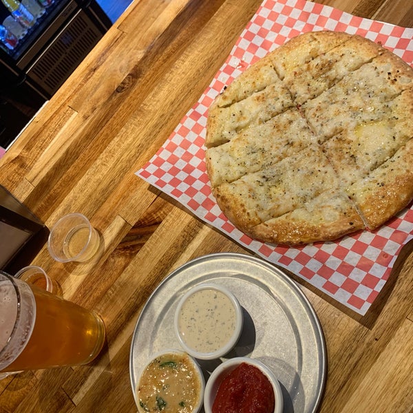 AMAZING vegan cheesy bread. They have 3 different types of vegan cheese you can choose from. Get a side of the dill ranch for dipping. Had to come back for more!