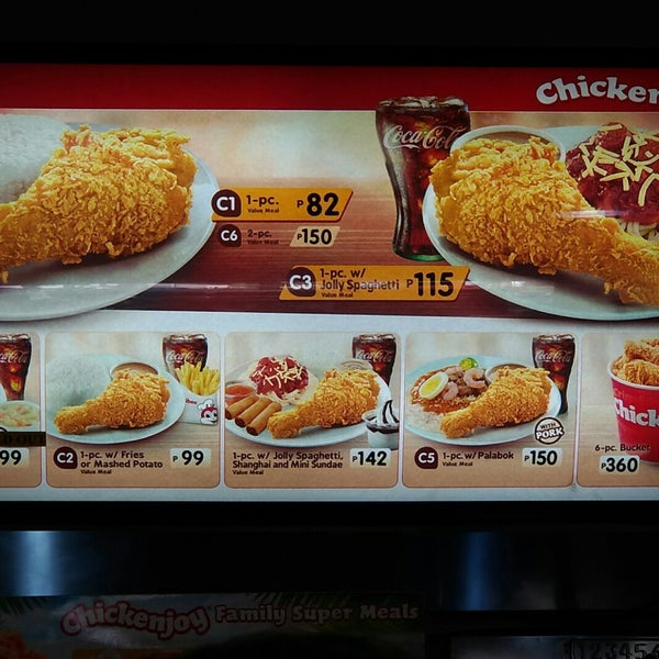 Jollibee Philippines Menu List