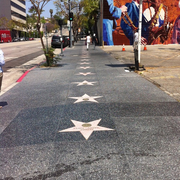 Photo taken at Hollywood Walk of Fame by Kasia M. on 4/28/2013