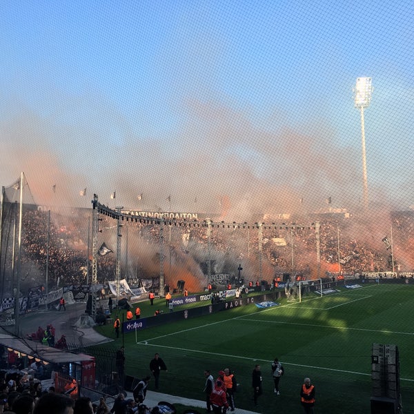 Photo taken at Toumba Stadium by John P. on 4/21/2019