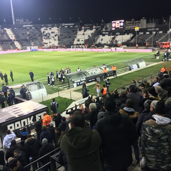 Photo taken at Toumba Stadium by John P. on 1/19/2020