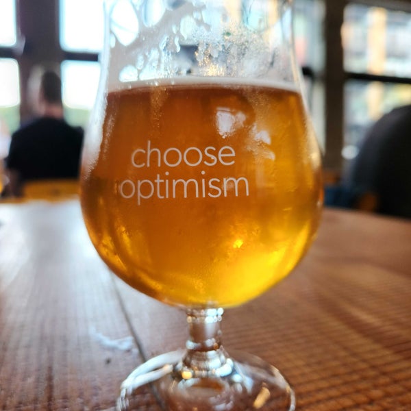 Photo taken at Optimism Brewing Company by Randall S. on 10/14/2022