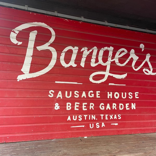 Photo taken at Banger&#39;s Sausage House &amp; Beer Garden by Becca M. on 4/21/2024