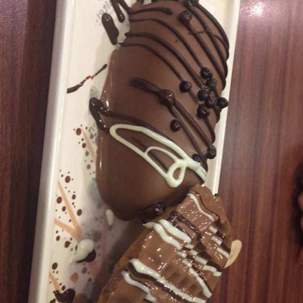 Feet in molten Chocolate