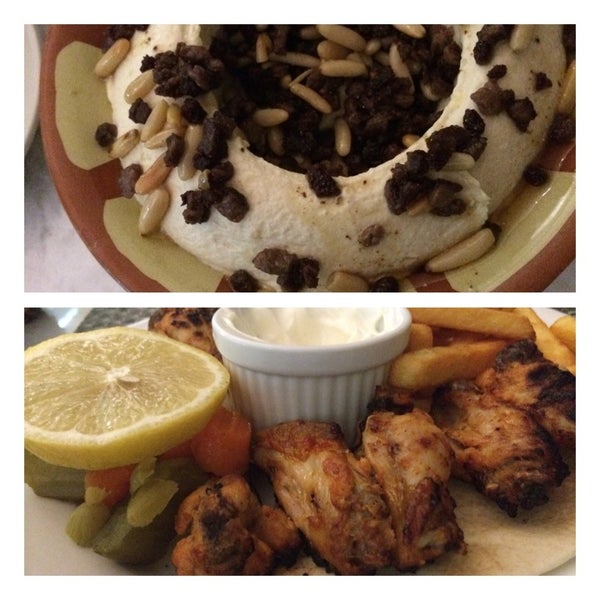 Service was very, very slow and food is a bit on the expensive side for the small portions you receive. But, the taste was fantastic. Grilled chicken wings and meat+hummus. Delicious!