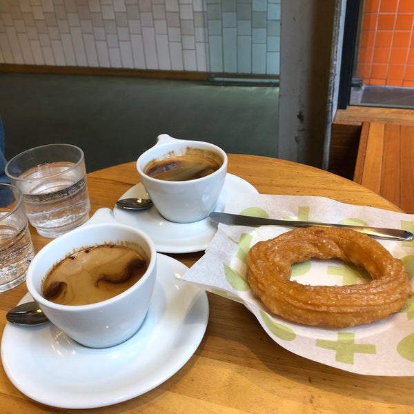 Photo taken at Shortstop Coffee &amp; Donuts by Yoondori on 10/15/2019