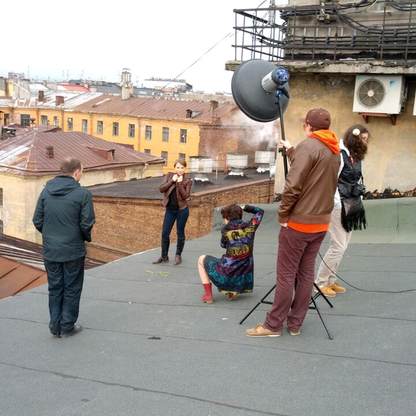 Фотосет Татьяны Устиновой на нашей крыше