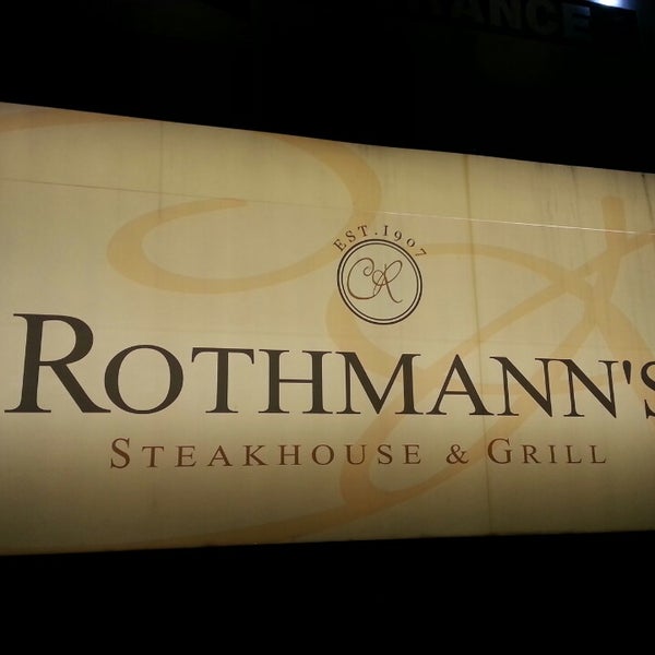 Photo taken at Rothmann&#39;s Steakhouse by Hazel J. on 4/20/2013