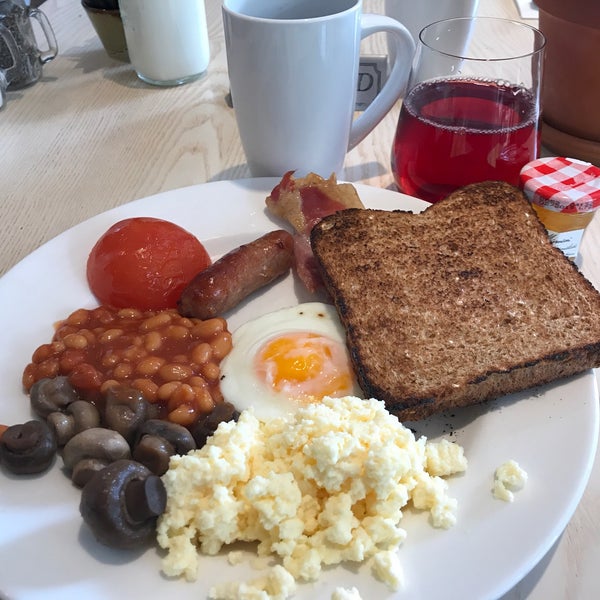Excellent full English breakfast buffet. Included with a stay at the attached Doubletree hotel