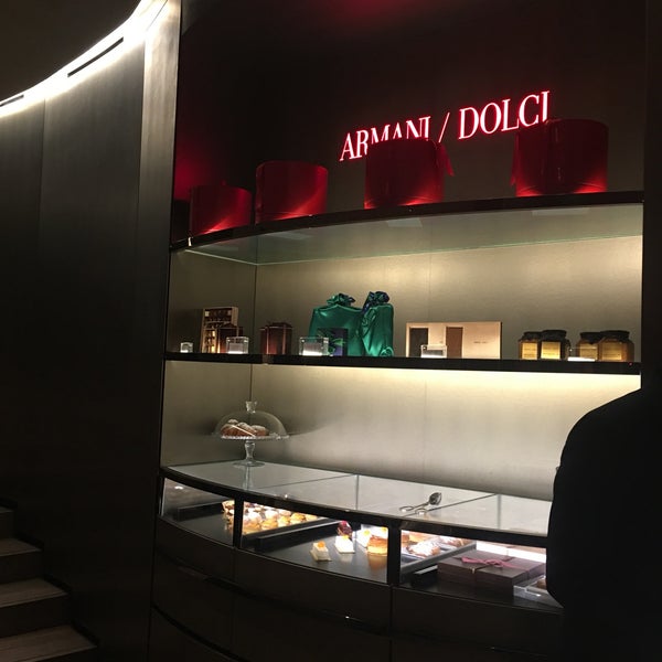 Photo taken at Emporio Armani Caffé by Techi on 2/10/2018
