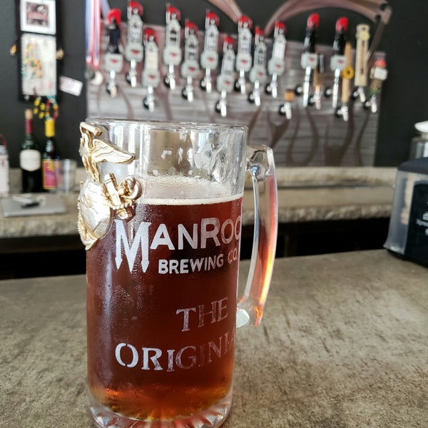 Photo taken at ManRock Brewing Company by Brett O. on 8/22/2018