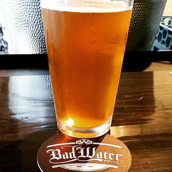 Photo taken at Bad Water Brewing by James S. on 1/31/2015