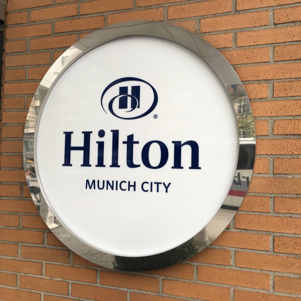 Photo taken at Hilton Munich City by Eric L. on 4/5/2016