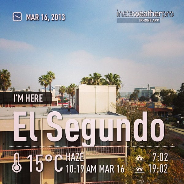 Снимок сделан в Hacienda Hotel &amp; Conference Center LAX пользователем Steven C. 3/16/2013