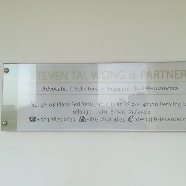 Photos At Steven Tai Wong Partners No 3a 08 Plaza Seri Setia