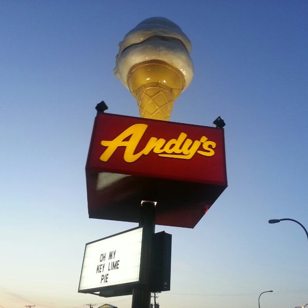 Photo taken at Andy&#39;s Frozen Custard by Angela M. on 8/25/2013