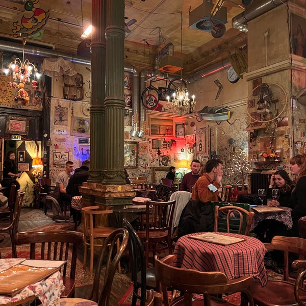 I LOVE this bar! Amazing Budapest vibe inside