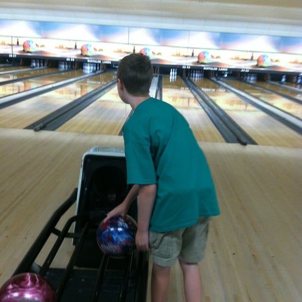 Photo taken at Buffaloe Lanes North Bowling Center by Shannon C. on 7/26/2013
