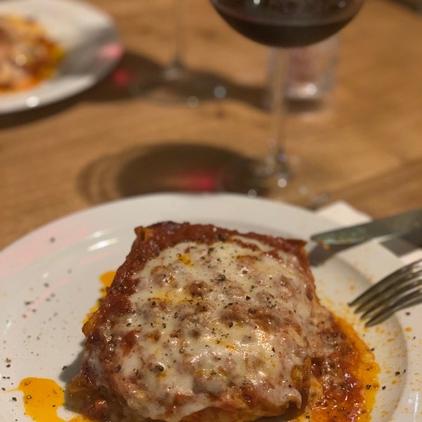 The lasagna! Even it's been 5 years that I came here, again and again they have same tasteful/delicious lasagna!!! You should definitely come here😍🍝🍝🍷🍷