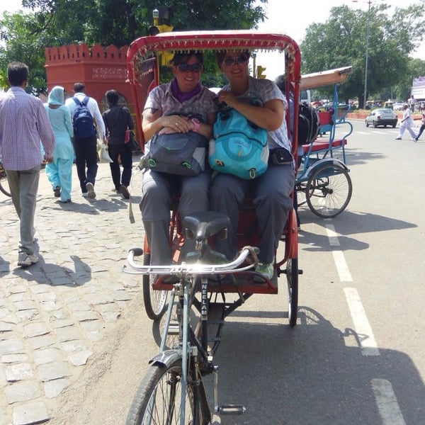 There's nothing like a rickshaw ride through Delhi's Chandni Chowk. Travel#India#Delhi#Holidays