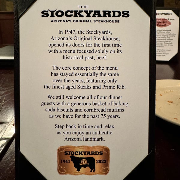 Photo taken at Stockyards Steakhouse by Tony C. on 11/5/2023