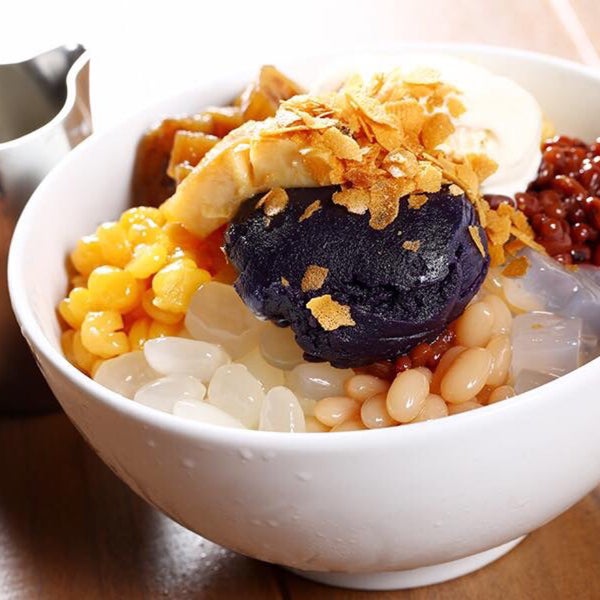 Try our Halo Halo with caramelized pili nuts for 220 (single) 650 (good for 4)