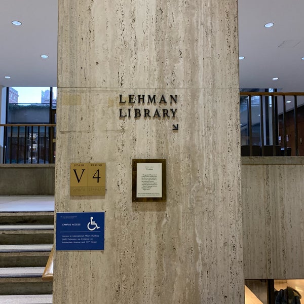 Photo prise au Lehman Social Sciences Library par David C. le12/26/2018