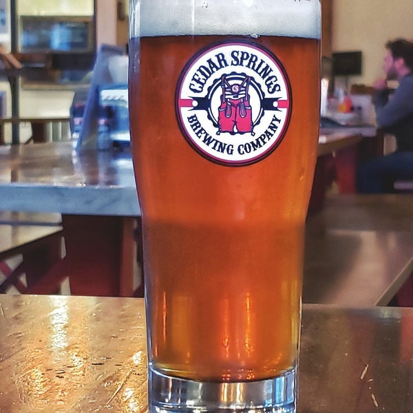 Photo taken at Cedar Springs Brewing Company by Abby F. on 5/10/2019