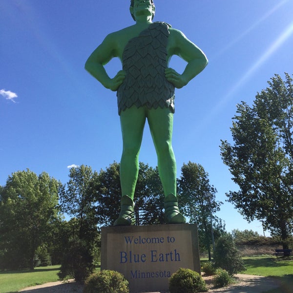 Photo taken at Jolly Green Giant Statue by Erik K. on 8/24/2015