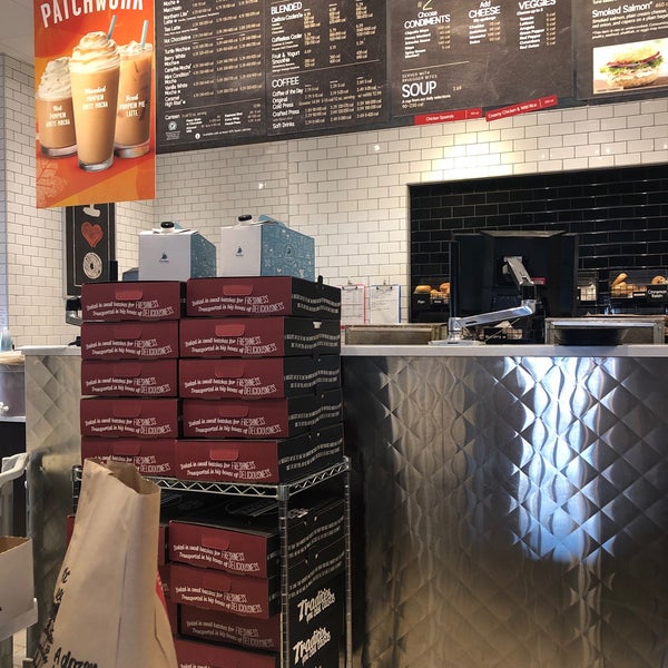Caribou Coffee and Bruegger's Bagels Coffee Shop in Brooklyn Park