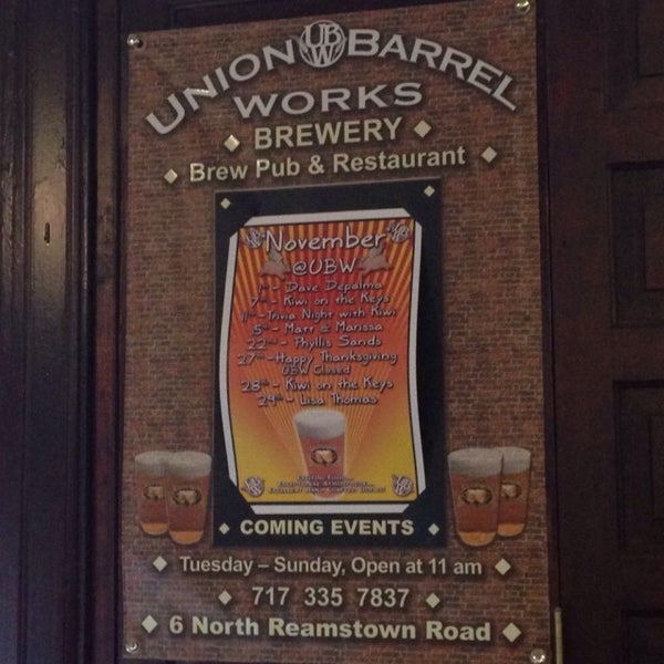 Photos at Union Barrel Works Brewery in Reamstown