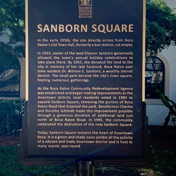 Sanborn Square Park in Southeast Boca Raton