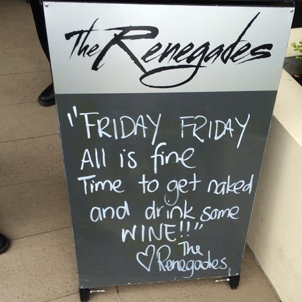 Снимок сделан в The Renegades Cafe &amp; Wine Bar пользователем Craig 11/28/2013