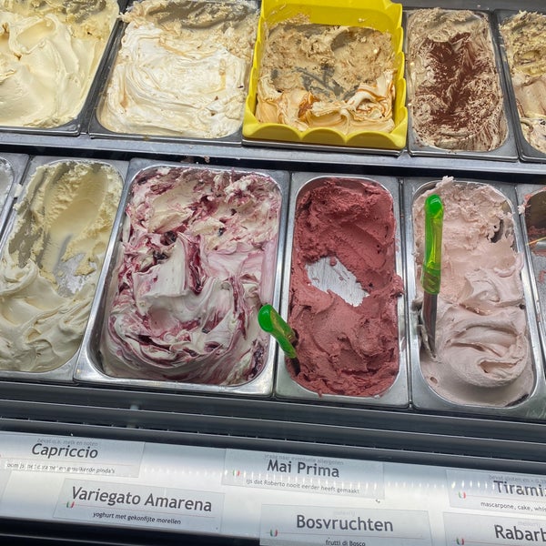 Great variety of ice cream.