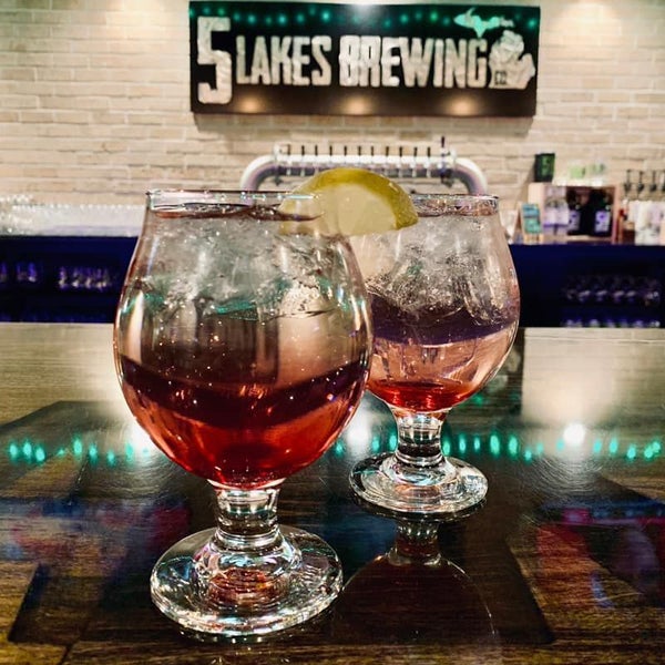 Photo taken at 5 Lakes Brewing Co by user203991 u. on 4/24/2019