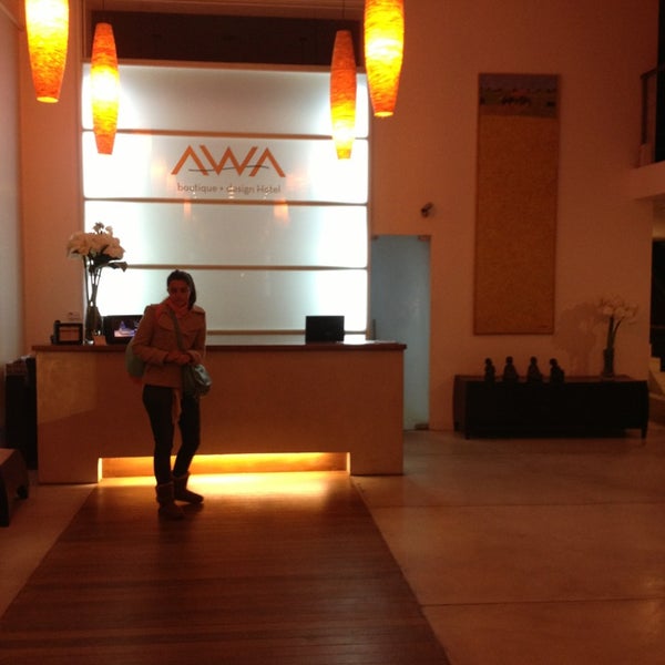 Photo taken at AWA boutique + design Hotel Punta del Este by Jorge M. on 5/18/2013
