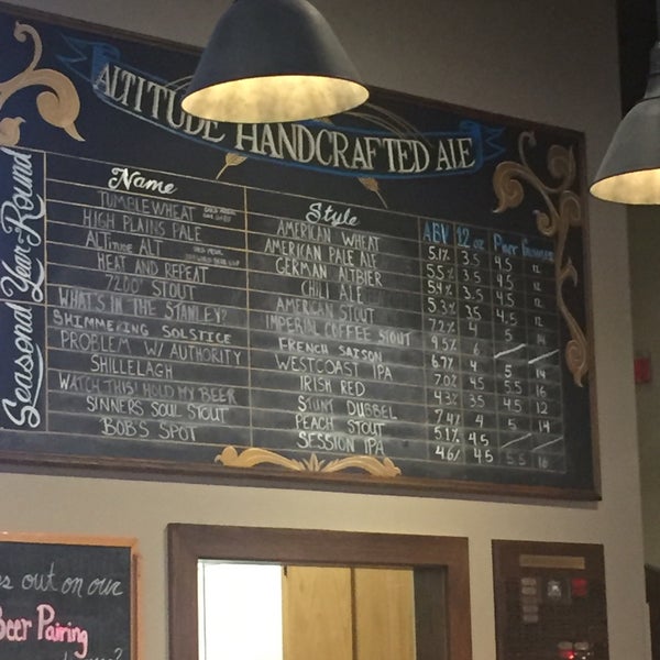Photo taken at Altitude Chophouse &amp; Brewery by Beer J. on 4/17/2018