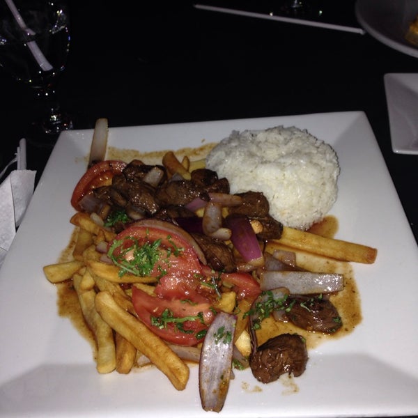Beef, rice and fries  ( it's so good )
