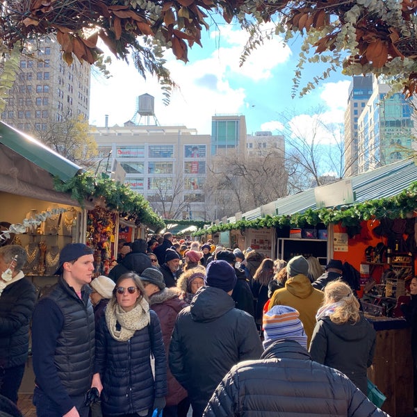 Photo taken at Union Square Holiday Market by Marv on 12/8/2018