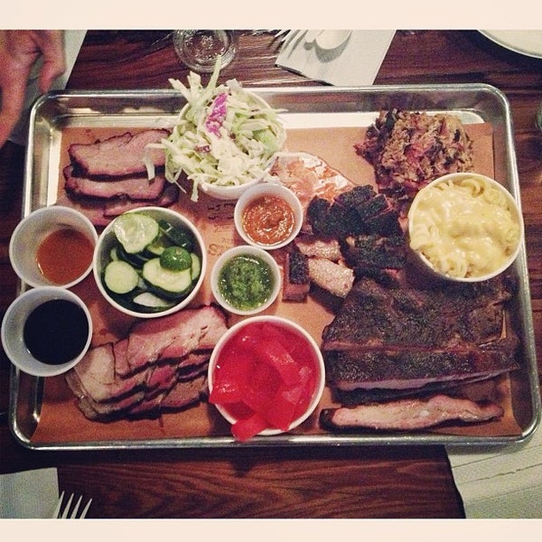 Photo taken at Fletcher&#39;s Brooklyn Barbecue by Laura H. on 4/6/2013