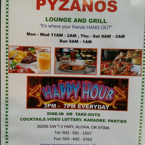 Pyzanos Lounge & Grill Aloha, OR