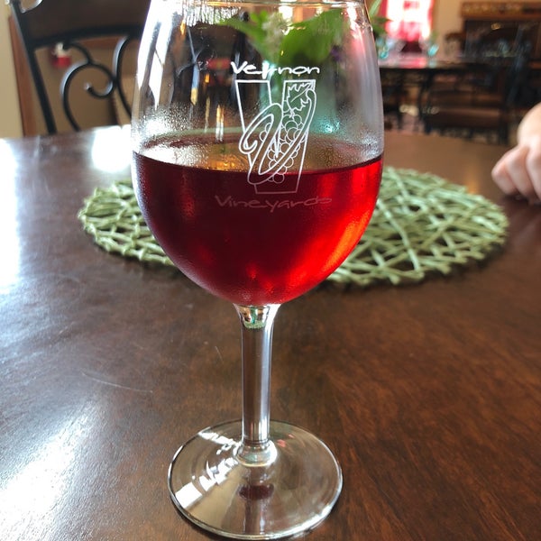 Photo taken at Vernon Vineyards Winery &amp; Tasting Room by Jena S. on 5/25/2019