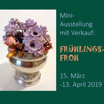 Neue Mini-Ausstellung: "Frühlingsfroh"" Alte Erzgebirgische Volkskunst, Meißener Porzellan, bemalte Eier aller Art und vieles mehr