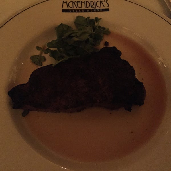 Photo taken at McKendrick&#39;s Steak House by Anton S. on 1/29/2015