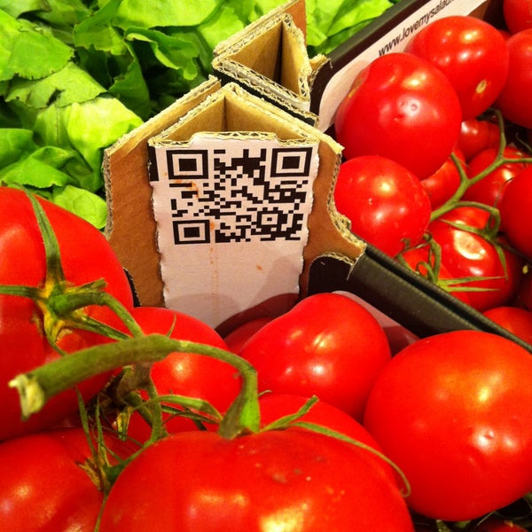 Scan vegetable boxes to find out what's inside.